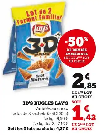 Super U LAY'S 3D'S BUGLES offre