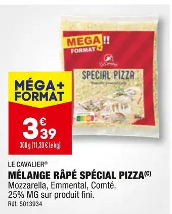 ALDI LE CAVALIER MÉLANGE RÂPÉ SPÉCIAL PIZZA offre