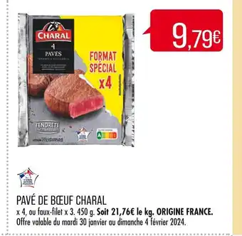 Match CHARAL PAVÉ DE BŒUF offre