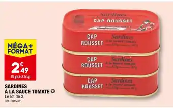 ALDI CAP ROUSSET SARDINES À LA SAUCE TOMATE offre