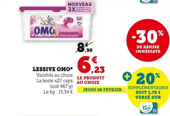 Super U OMO LESSIVE offre