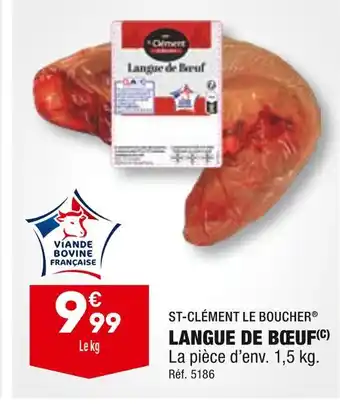 ALDI ST-CLÉMENT LE BOUCHER LANGUE DE BŒUF offre