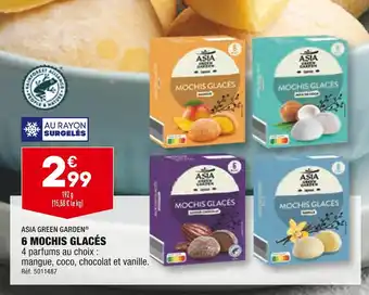 ALDI ASIA GREEN GARDEN 6 MOCHIS GLACÉS offre