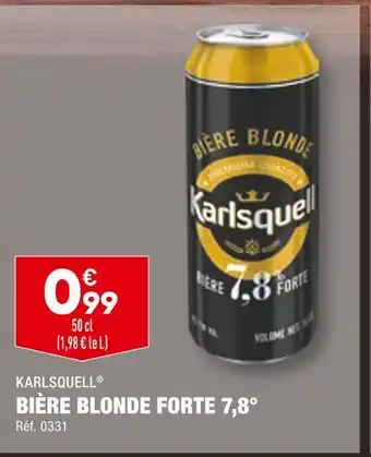 ALDI KARLSQUELL BIÈRE BLONDE FORTE 7,8° offre