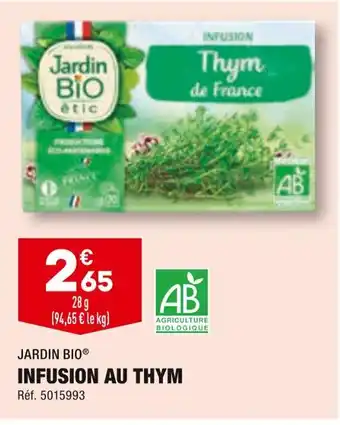 ALDI JARDIN BIO INFUSION AU THYM offre