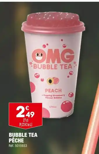 ALDI OMG BUBBLE TEA PÊCHE offre