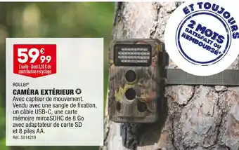 ALDI ROLLEI CAMÉRA EXTÉRIEUR offre