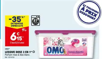 ALDI OMO LESSIVE DOSE 3 EN 1 offre