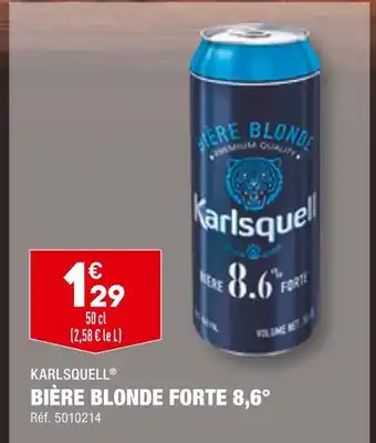ALDI KARLSQUELL BIÈRE BLONDE FORTE 8,6° offre