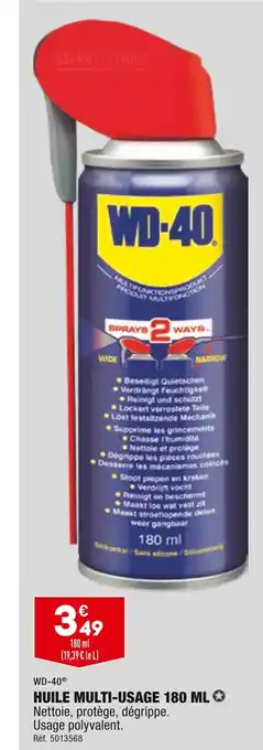 ALDI WD-40 HUILE MULTI-USAGE 180 ML offre