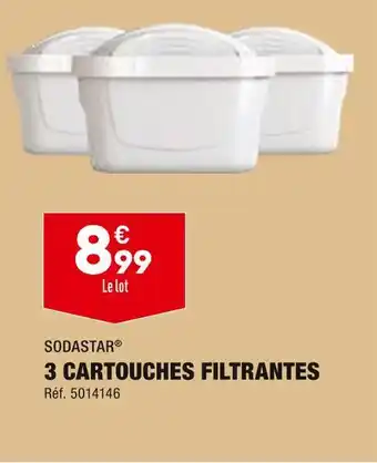 ALDI SODASTAR 3 CARTOUCHES FILTRANTES offre