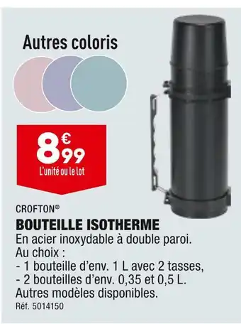 ALDI CROFTON BOUTEILLE ISOTHERME offre