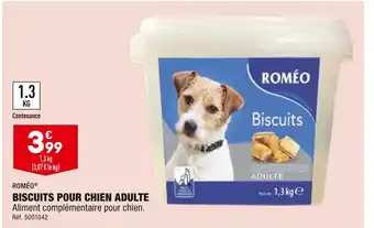 ALDI ROMÉO BISCUITS POUR CHIEN ADULTE offre