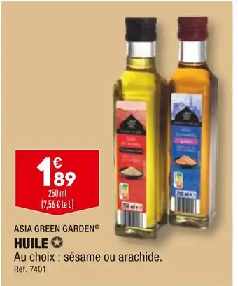 ALDI ASIA GREEN GARDEN HUILE offre