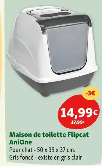 Maxi Zoo AniOne Maison de toilette Flipcat offre