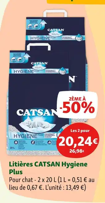 Maxi Zoo CATSAN Litières Hygiene Plus offre