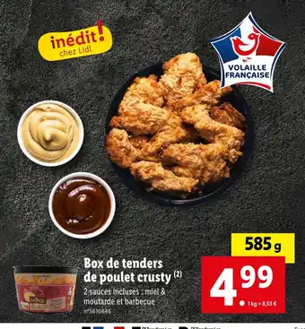 Lidl Box de tenders de poulet crusty offre