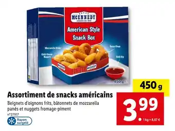MCENNEDY Assortiment de snacks américains
