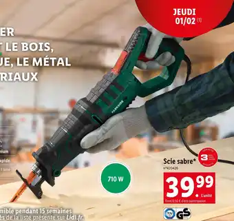 Lidl PARKSIDE Scie sabre offre