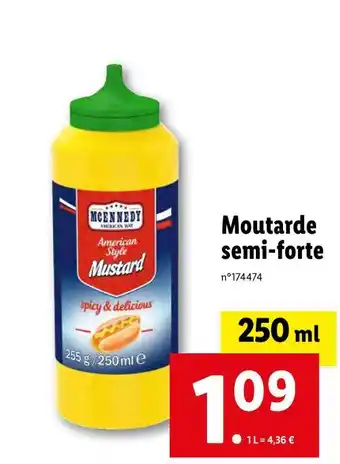 Lidl MCENNEDY Moutarde semi-forte offre
