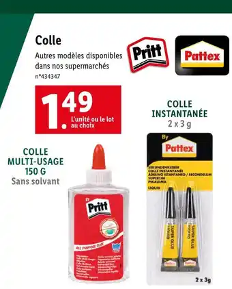 Lidl Pattex Colle offre