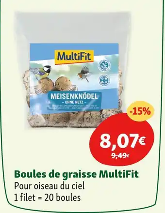 Maxi Zoo MultiFit Boules de graisse offre