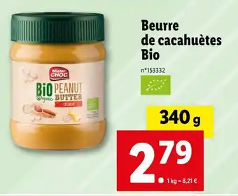 Lidl Beurre de cacahuètes Bio offre