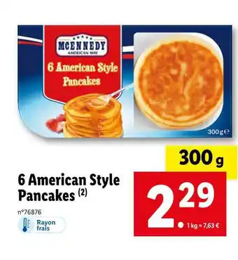 MCENNEDY 6 American Style Pancakes