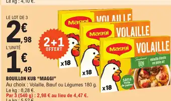 E.Leclerc BOUILLON KUB "MAGGI" offre