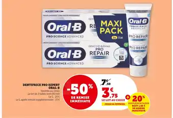 U Express ORAL-B DENTIFRICE PRO EXPERT offre