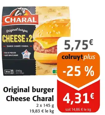 Colruyt Charal Original burger Cheese offre