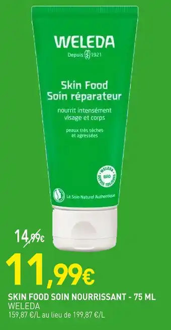 naturéO WELEDA SKIN FOOD SOIN NOURRISSANT offre