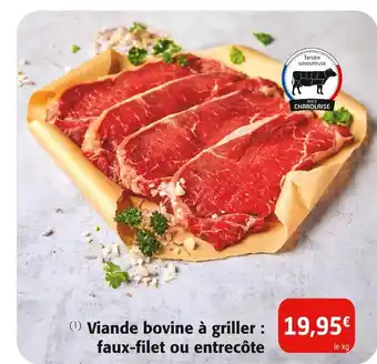 Viande bovine Ă griller : faux-filet ou entrecĂŽte