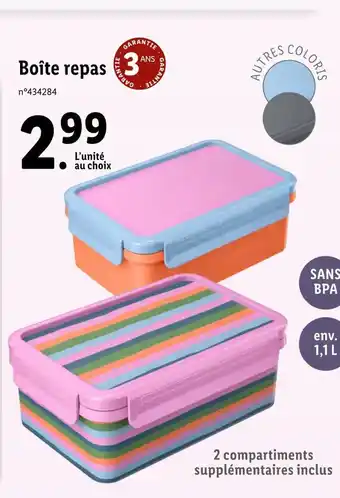 Lidl Boîte repas offre