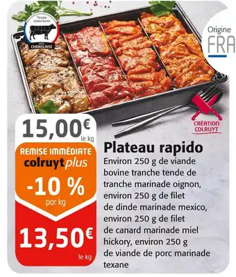Colruyt Plateau rapido offre