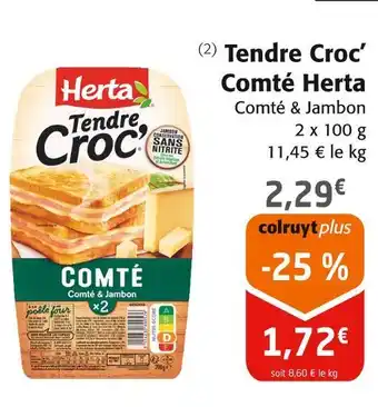 Colruyt Herta Tendre Croc’ Comté offre