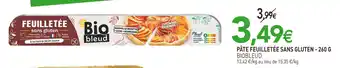 naturéO BIOBLEUD PÂTE FEUILLETÉE SANS GLUTEN offre
