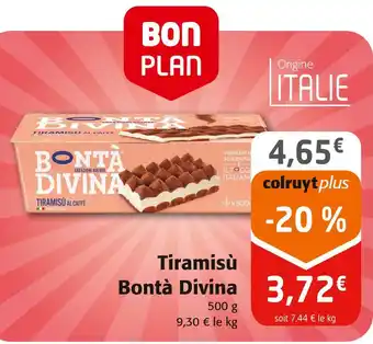 Colruyt Bontà Divina Tiramisù offre