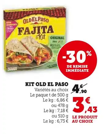 U Express OLD EL PASO KIT OLD EL PASO offre