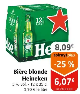 Colruyt Heineken Bière blonde offre