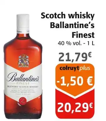Colruyt Ballantine’s Scotch whisky Finest offre