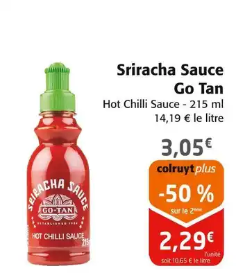 Colruyt Go Tan Sriracha Sauce offre