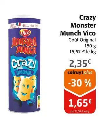 Colruyt Vico Crazy Monster Munch offre