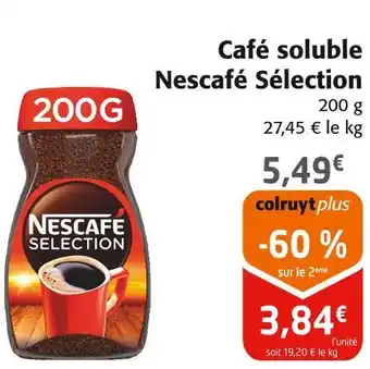 Colruyt Nescafé Sélection Café soluble offre