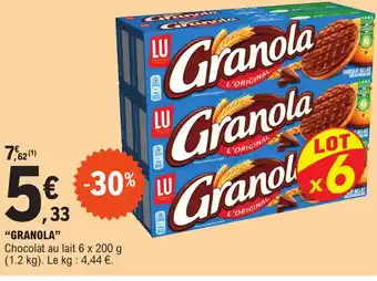 E.Leclerc "GRANOLA" offre