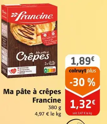 Colruyt Francine Ma pâte à crêpes offre