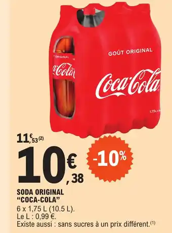 E.Leclerc SODA ORIGINAL "COCA-COLA" offre