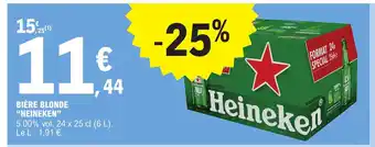 E.Leclerc BIÈRE BLONDE "HEINEKEN" offre