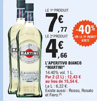 E.Leclerc L'APERITIVO BIANCO "MARTINI" offre