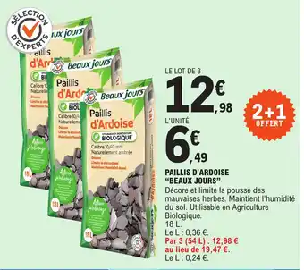 PAILLIS D'ARDOISE "BEAUX JOURS"